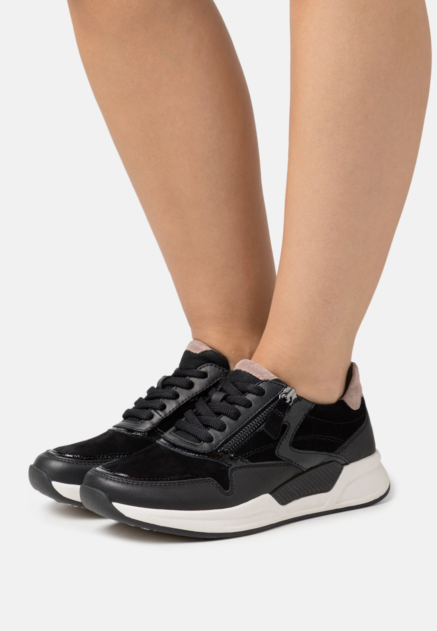 Gabor Comfort Trainers - Black/Dark Rose 3 Gabor Comfort Trainers - Black/Dark Rose