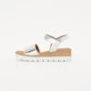 Gabor Comfort Platform Sandals - Silber