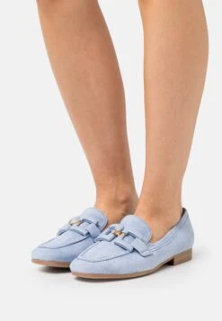 Gabor Comfort Slip-Ons - Azur/Uni/Gold