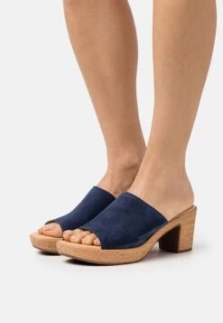 Gabor Heeled Mules - Marine