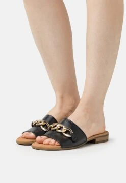 Gabor Comfort Mules - Schwarz/Gold