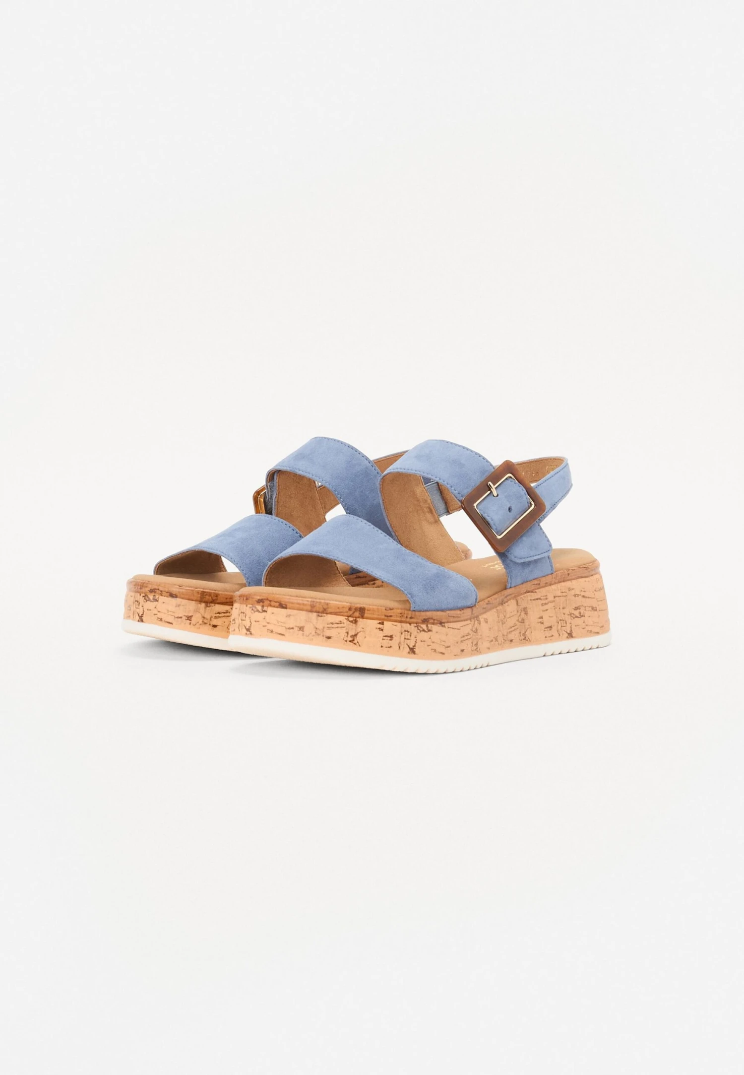 Gabor Comfort Platform Sandals - Blue 6 Gabor Comfort Platform Sandals - Blue - Image 4