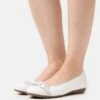 Gabor Ballet Pumps - Weiß/Silber